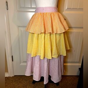 NWT Bohemian Traders women’s maxi Skirt size xxs with 3 different color layers .